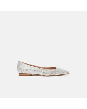 SCAROSSO Iris Crystal Satin - White