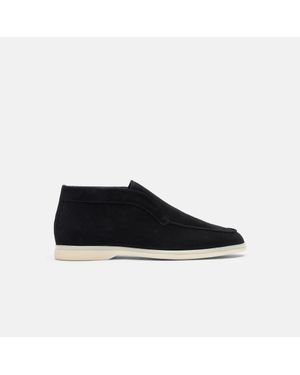 SCAROSSO Leonardo Black Suede Edit Boots
