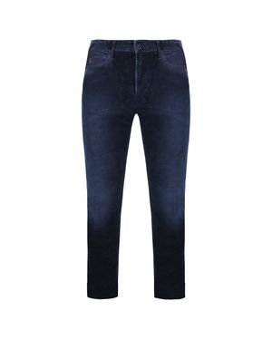 Armani Emporio J45 Regular Fit Mittelbund Herren Jeans - Blau