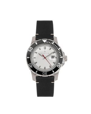 Nautis Dive Pro 200 Lederarmbanduhr Mit Datum - Mehrfarbig