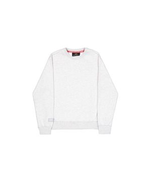 Alpha Industries Etikett Rückendruck Sweatshirt - Weiß