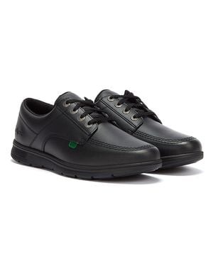 Kickers Kelland Lace Lo Leder Schuhe - Schwarz