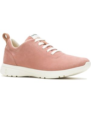 Hush Puppies Ladies Leder Turnschuhe (Blush) - Pink