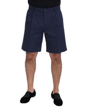 Dolce & Gabbana Falten-Shorts Mittelgroß - Blau