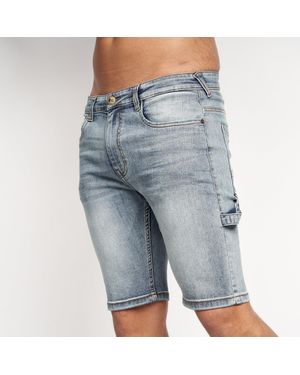 Crosshatch "Carpenter" Shorts Für Herren (Klassische Blauwäsche)