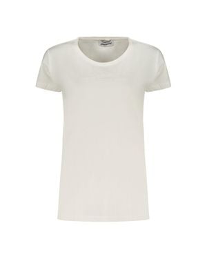 Freddy Weißes Baumwoll-T-Shirt Für Damen