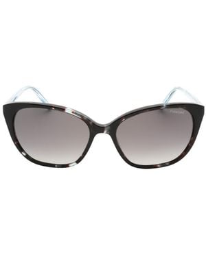 Banana Republic Graue Sf-Sonnenbrille Mit Polarisierten Gläsern Und Schwarzem Havanna-Stil