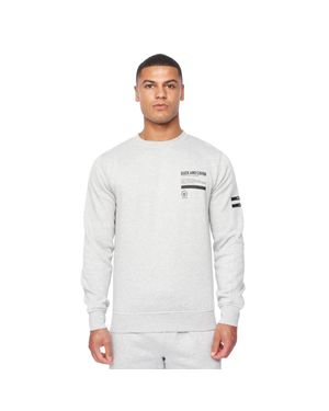 Duck and Cover "Jennerkins" Pullover Rundhalsausschnitt Für Herren Meliert) - Weiß