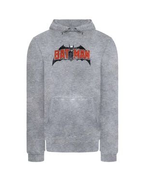Dc Comics Vintage Batman Logo Herren Grauer Hoodie