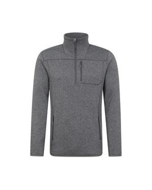 Mountain Warehouse "Helford" Fleece-Oberteil Mit Halbem Reißverschluss Für Herren - Grau