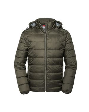 Russell Russell Nano Hooded Padded Jacket (Dunkel- - Grün