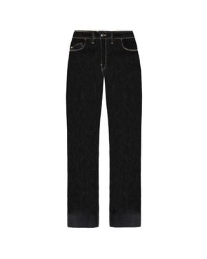 Armani Emporio J33 Regular Fit Weite Damenjeans - Schwarz