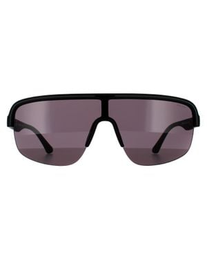 Police Semi Rimless Matte Smoke Sonnenbrille - Braun