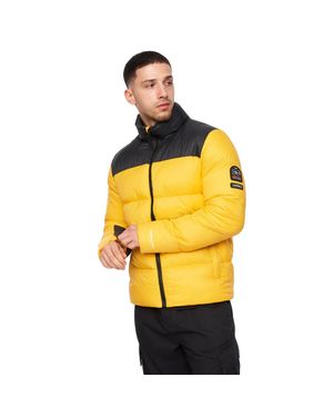 Crosshatch "Demerley" Jacke Für Herren /Schwarz) - Gelb