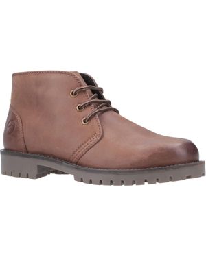 Cotswold Stroud Lace Up Lederstiefel (Tan) - Braun