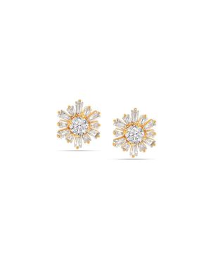 Bibei Damen Imperial Star Ohrringe, Vergoldet, 925 Sterling Silber Bipe049 - Mettallic