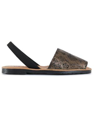 V.Gan Vegane Rambu Menorcan Sandalen - Schwarz