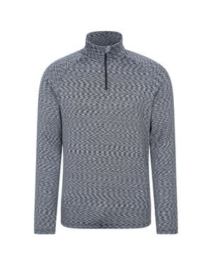 Mountain Warehouse "Power" Midlayer Mit Kurzem Reißverschluss Für Herren - Blau