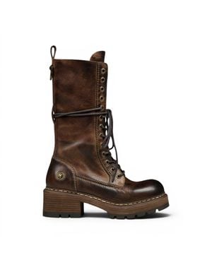 Windsor Smith Windsorsmith Braune Leder-Schnürstiefel Für Damen – Roam