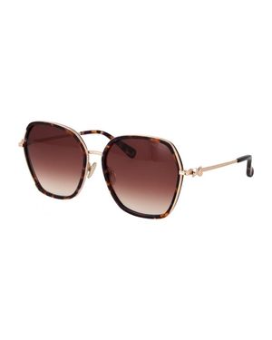 Ted Baker Tb1776 Kira 703 Glanz Schildpatt Lila Farbverlauf Sonnenbrille - Braun