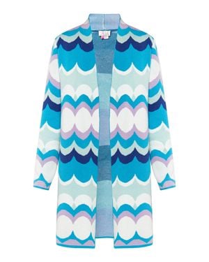 IZIA Strickjacke Damen Mehrfarbig - Blau