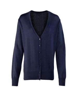 PREMIER Strickjacke V-Ausschnitt Für Damen (Marineblau)