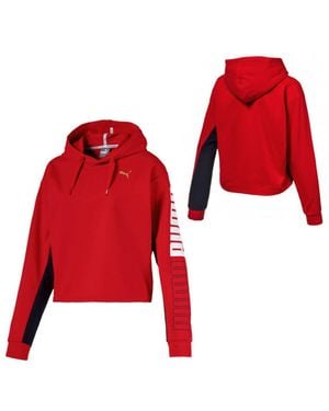 PUMA Modern Sport Hoodie Hoodie Cropped Sweatshirt 852021 12 - Rot