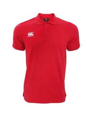 Canterbury Herren Waimak Kurzarm Pique Polo Shirt - Rot