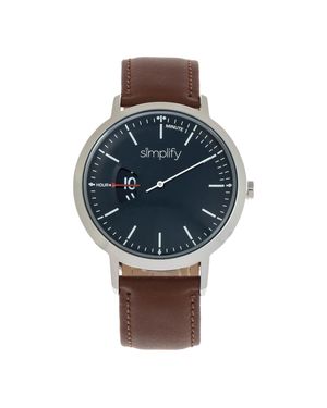 Simplify Simplifier La Montre À Bracelet En Cuir 6500 - Blau