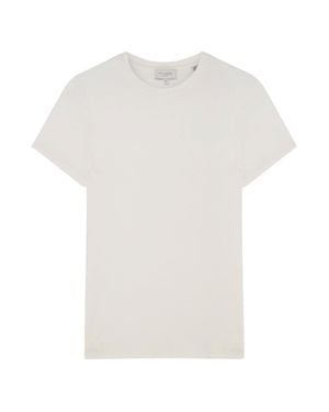 Ted Baker Bedrucktes, Tailliertes Elfenbeinfarbenes T-Shirt - Weiß