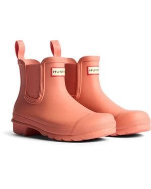 HUNTER Original Chelsea Gummi Gummistiefel - Pink