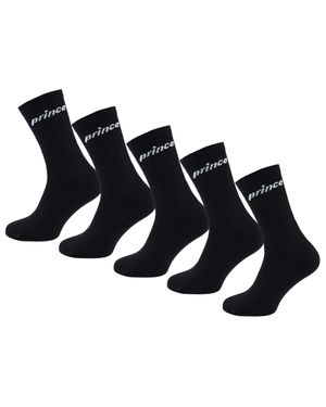 Prince Tennis 5Er-Pack Schwarze Herrensocken - Blau