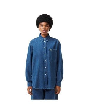 Lacoste Hemd Für Damen, Denim - Blau