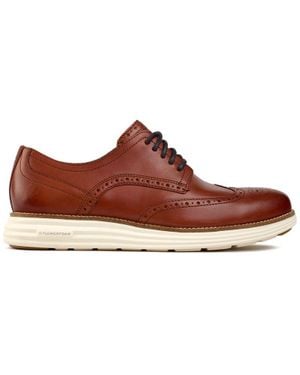 Cole Haan Zerogrand Remastered Wing Tip Oxford Schuhe - Braun