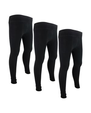 THMO 3Er-Pack Damen Thermo-Leggings Für Den Winter - Schwarz