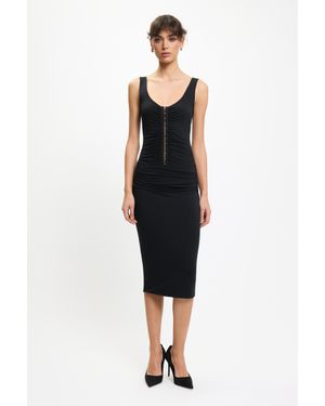 Bennu Schwarzes Kleid Mit Häkchen
