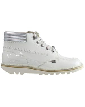 Kickers Kicker Throwback -Knöchel Frauen Weiße Stiefel