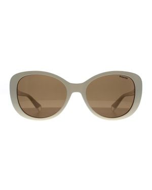 Polaroid Pld 4154/S/X Vk6 Sp Weiãÿ Braun Polarisierte Sonnenbrille