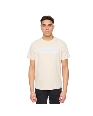 Duck and Cover "Chatts" T-Shirt Für Herren (Naturweiß)