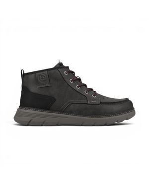 Bugatti Herren Graue Leder-Schnürstiefel Für Freizeit – Pulau - Schwarz