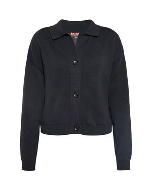 myMo Strickjacke Damen - Blau