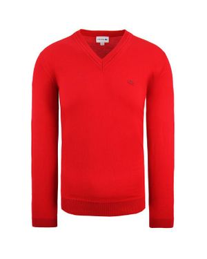 Lacoste Reine Neue Wollmenschen Roter Pullover
