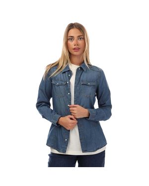 ONLY "Alexa" Hemd Für Damen (Denim) - Blau