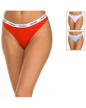 Calvin Klein Pack 3 Tangas - Orange