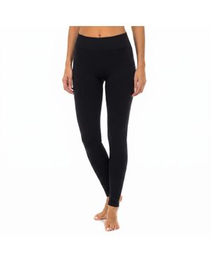 DIM Damen Thermoleggings Mit Fleece-Futter Relax & Go D0D6E - Schwarz