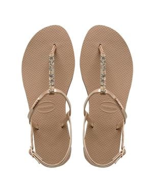 Havaianas You Rivera Crystal Damen Sandalen - Natur