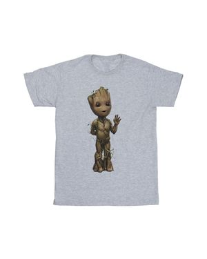 Marvel "I Am Groot" T-Shirt Für Herren (Grau) - Blau