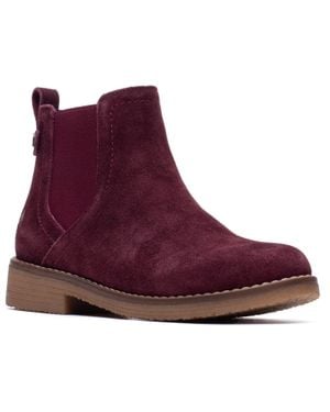 Hush Puppies Maddy Wildleder Damen Stiefel - Lila