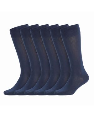 Kisses&Love 6 Paar Herren Business-Socken Kl66030 - Blau