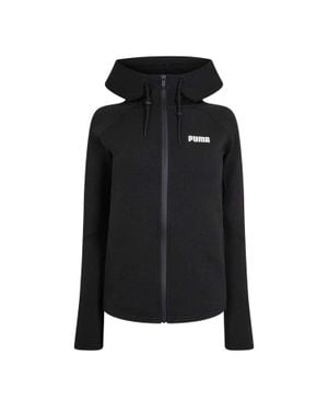 PUMA Sweatjacke Für Damen, Mit Kapuze, Regulär - Schwarz